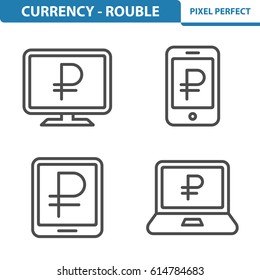 Currency - Rouble Icons. 