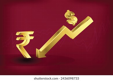 Währung RUPIE Dollarpreismarkt steigt Wachstum Börsenhandel
Börsenanalyse
Wachstum der indischen Rupien-Währung.