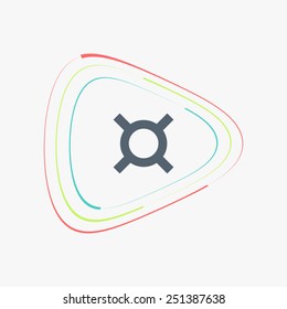 Currency sign. Flat design style. Made in vector illustration