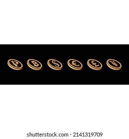 currency symbol with bitcoin concept

