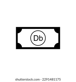 São Tomé and Príncipe currency Symbol, São Tomé and Príncipe Dobra Icon, STD Sign, Vector Illustration