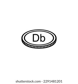 São Tomé and Príncipe currency Symbol, São Tomé and Príncipe Dobra Icon, STD Sign, Vector Illustration