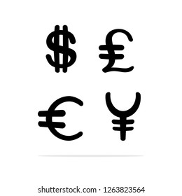 Currency symbol Icon. Vector concept illustration for design.