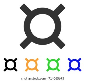 Currency Symbol icon. Vector illustration style is a flat iconic currency symbol symbol with black, gray, green, blue, yellow color versions. Designed for web and software interfaces.