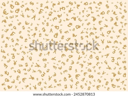 currency symbol seamless pattern background design