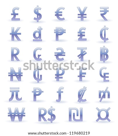 Currency symbols of the world