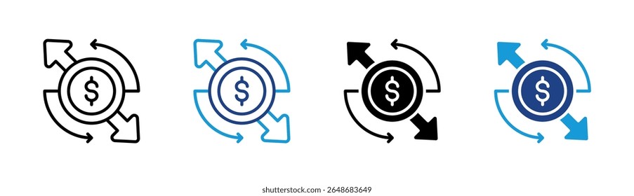 Elemento De Icono De Transferencia De Moneda Para Diseño