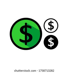 currency us dollar icon vector illustration