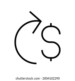 icono de valor de moneda o logotipo símbolo de signo aislado ilustración vectorial - iconos vectoriales de estilo negro de alta calidad
