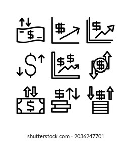 icono de valor de moneda o logotipo símbolo de signo aislado ilustración vectorial - Colección de iconos vectoriales de estilo negro de alta calidad
