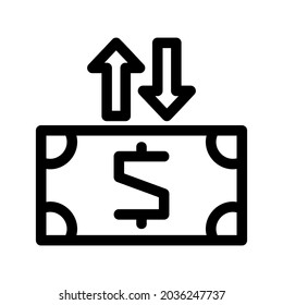 icono de valor de moneda o logotipo símbolo de signo aislado ilustración vectorial - iconos vectoriales de estilo negro de alta calidad
