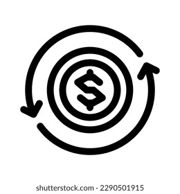 icono de valor de moneda o logotipo símbolo de signo aislado ilustración vectorial - iconos vectoriales de estilo negro de alta calidad