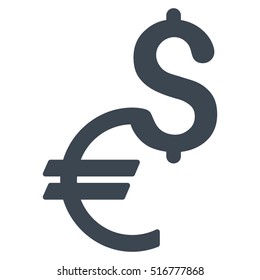 Currency vector icon. Flat smooth blue symbol. Pictogram is isolated on a white background. Designed for web and software interfaces.
