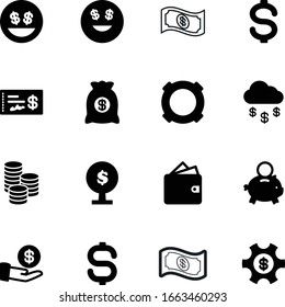 Currency Vector Icon Set Such As: Give, Earning, Human, Abstract, Drawing, Pig, Earnings, Icons, Ruble, Emotion, Gold, Personal, Color, Happy, Paying, Clouds, Cogwheel, Businessman, Deposit, Humor