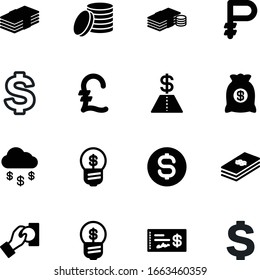 conjunto de iconos vectoriales de moneda, como: ganancia, papel, geométrico, comercial, informática, elemento, oro, línea, tesoro, financiación, rublo, delgado, intercambio, señalización, venta al por menor, bolsa, rublo, botón, fondo, cheque