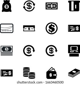 currency vector icon set such as: delivery, receivable, return, receive, thin, logistic, treasure, coins, old, funds, charge, sale, pile, pound, banknote, icons, restaurant, transfer, gold, commerce