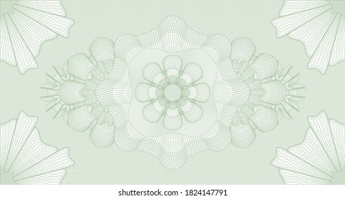 Currency watermark. Background. Intense illustration. Detailed design. 