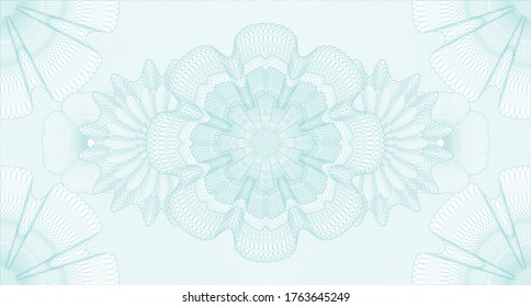 Currency watermark. Banknotes. Intense illustration. Detailed design. 