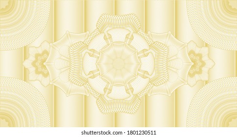 Currency watermark. Pattern money. Illustration. Complex design. 