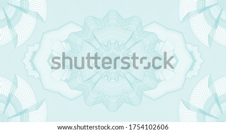 Currency watermark. wavy subtle curves. Artistic illustration. 