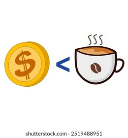 The currency is worth less than the cup coffee.
