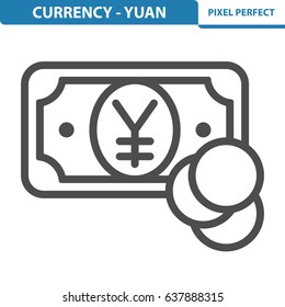 Currency - Yuan Icon. Professional, pixel perfect icons optimized for both large and small resolutions. EPS 8 format. 12x size for preview.