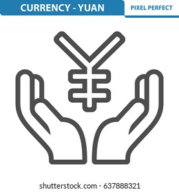 Currency - Yuan Icon. Professional, pixel perfect icons optimized for both large and small resolutions. EPS 8 format. 12x size for preview.