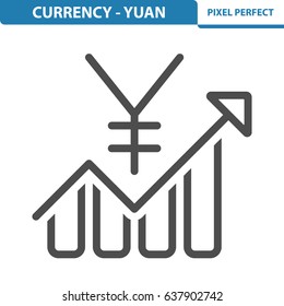 Currency - Yuan Icon. Professional, pixel perfect icons optimized for both large and small resolutions. EPS 8 format. 12x size for preview.