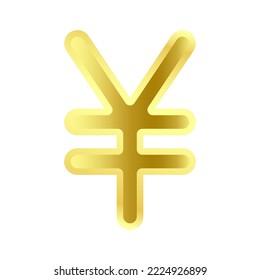 Currency Yuan vector icon. Japan, China currency symbol icon. Yuan money icon.