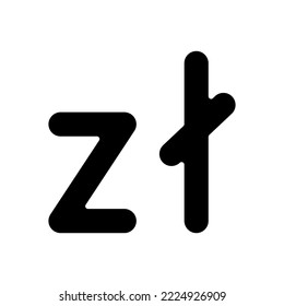 Currency Zloty vector icon. Poland currency symbol icon. Zloty money icon.