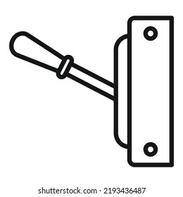 Aktueller Wellenbrecher-Symbol-Umrandungsvektor. Schaltkasten. Sicherungsleistung