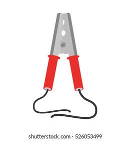 Current cable clamps icon vector illustration design