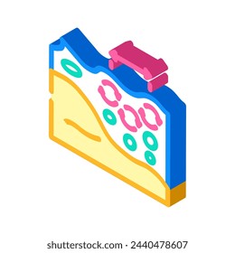 current generator tidal power isometric icon vector. current generator tidal power sign. isolated symbol illustration