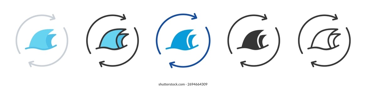 Conjunto de iconos actual Estilo múltiple Varias colecciones