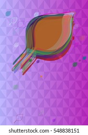 current leaves vector background at bar, arrangement above dominant app