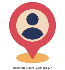 Current Map Icon Illustration, for UIUX, Infographic, etc