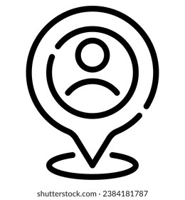 Aktuelle Kartensymbole für UIUX, Infografik usw.