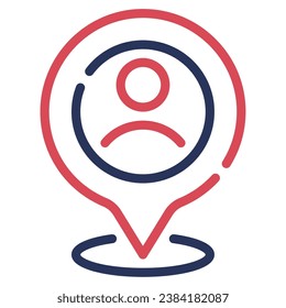 Current Map Icon Illustration, for UIUX, Infographic, etc