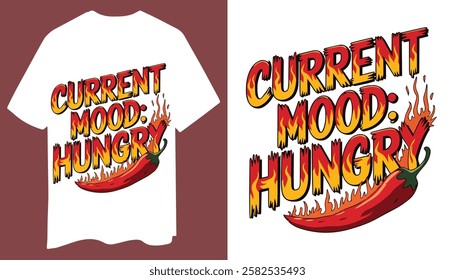 Current Mood: Hungry – Vintage Distressed T-Shirt
