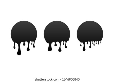 Current paint, stains. Current drops. Current inks. Vector stock illustration.