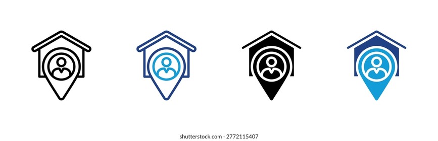 Current Residence icon collection with multiple styles