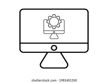 is currently in the settings menu icon simple. Illustrator EPS 10
