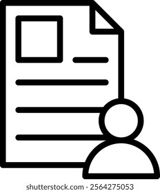 Curriculum Icon Element For Design