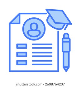 Curriculum Icon Element for Design