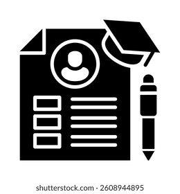 Curriculum Icon Element for Design