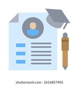 Curriculum Icon Element for Design