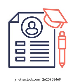 Curriculum Icon Element for Design