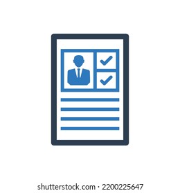 Curriculum Icon - resume icon