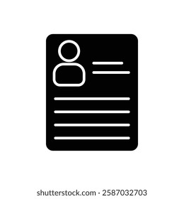 curriculum icon Simple thin line logo