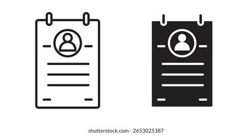 Curriculum icon symbol set in black. line and flat icons